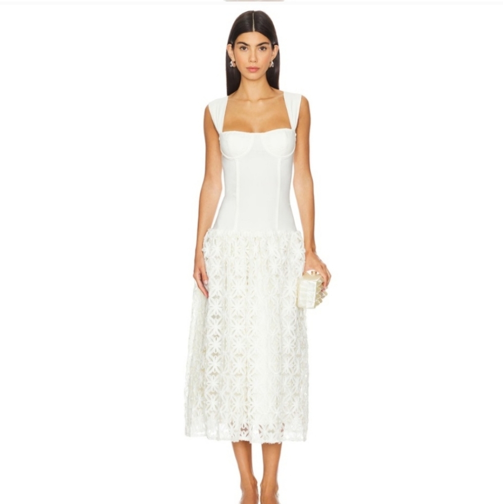WeWoreWhat White Midi Dress